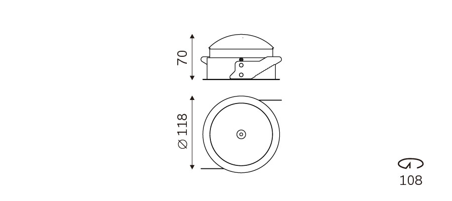 VERO 108 dimension drawing