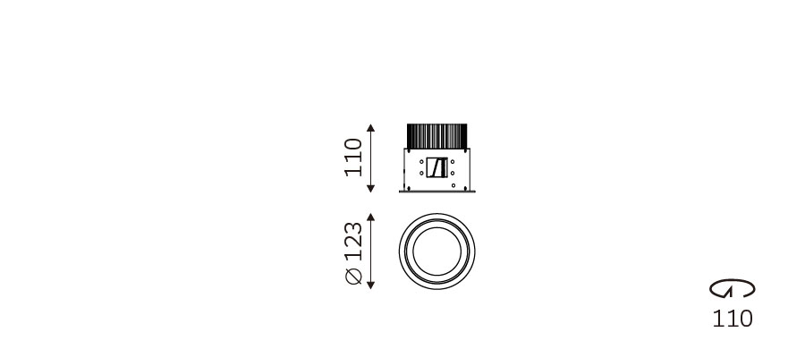 HICORE 110 dimension drawing